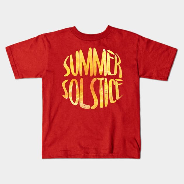 Brightful Summer Solstice Kids T-Shirt by thewishdesigns